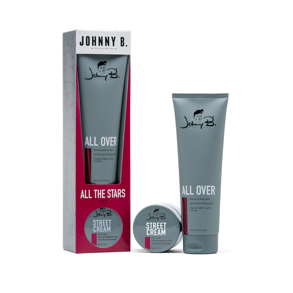Johnny B. All the Stars bundle. Includes All Over & Street Cream products.