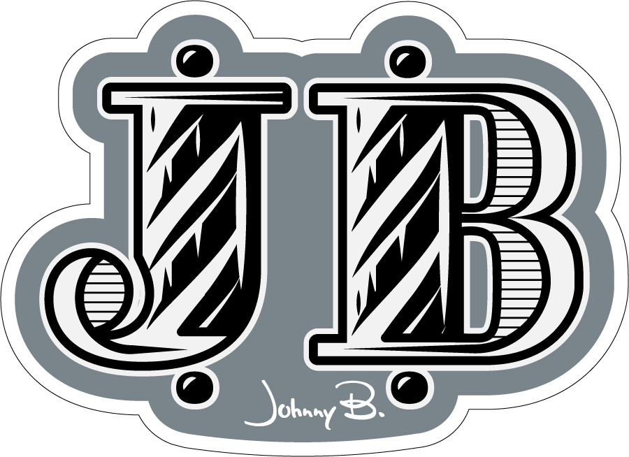 Barber Collection Sticker 4 - JB letters