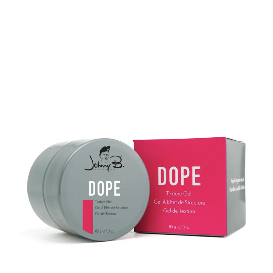 Johnny B. Dope Texture Gel 3oz with pink box packaging