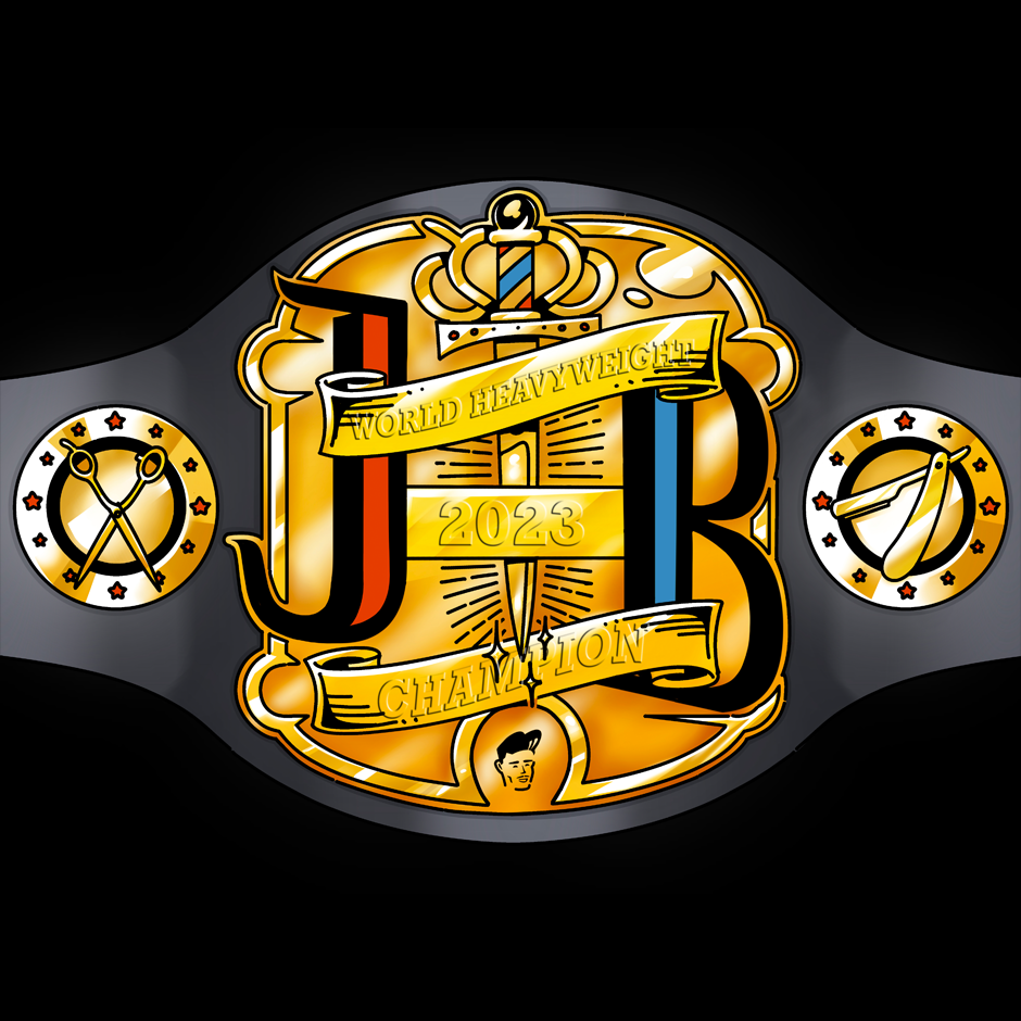 Johnny B. luchador trophy. World Heavyweight 2023 Champion.